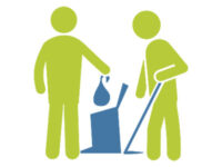 rdr servicios profesionales de limpieza personal icono color